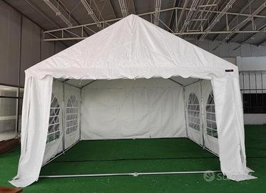 GAZEBO 10x4m PVC800 Palo rinforzato Professionale