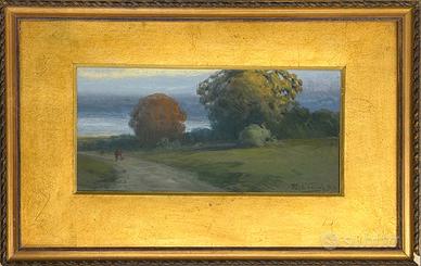 Rocco Lentini pittore quadro tempera su cartoncino