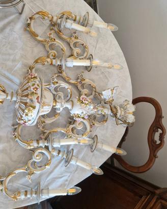 lampadario capodimonte 