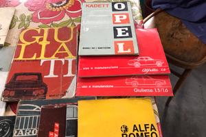 Libretti uso e manutenzione diverse auto d ‘epoca