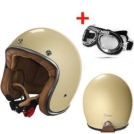 CASCO JET VINTAGE MOTO CAFE RACER CUSTON STORMER Q