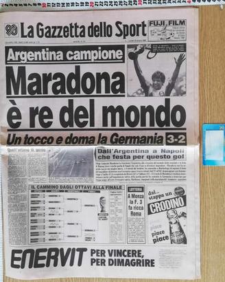 Quotidiano La Gazzetta dello Sport Maradona