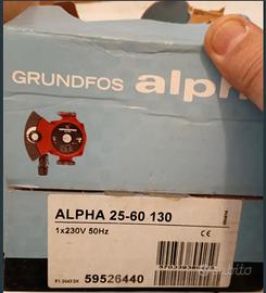 pompa grundfos alfa 25 -60 nuova 