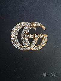 Spilla con logo GG vintage