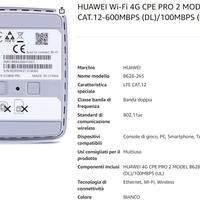 HUAWEI Wi-Fi 4G CPE PRO 2 MODEL B628-265 LTE CAT.1