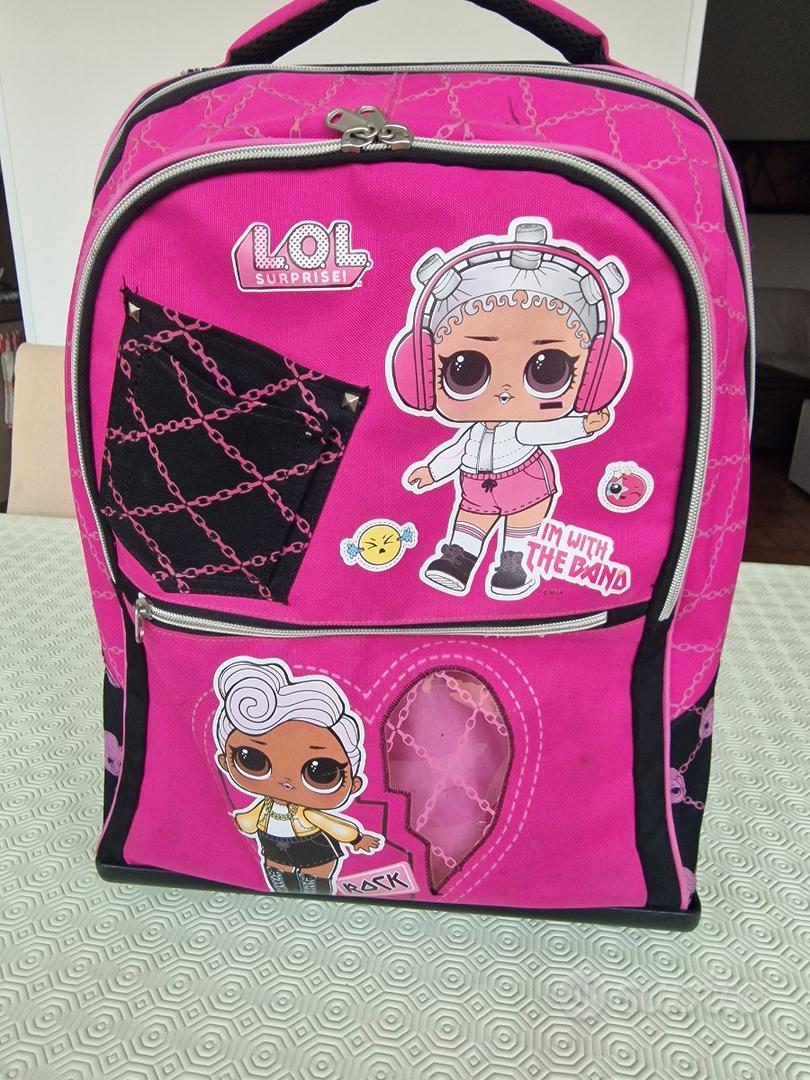 Zaino Trolley Scuola Elementare Organizato Staccabile Lol Omg Surprise