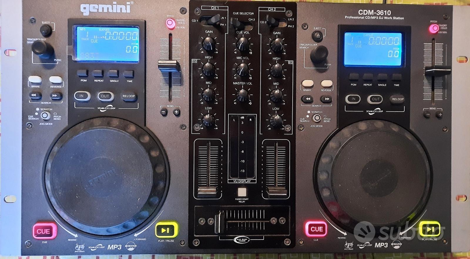 Gemini CDM-3610 DJ機材 MP3対応 GEMINI/CDJ/CDM-3610※SCRATCH LIFEプレゼント！ -DJ機材アナログ