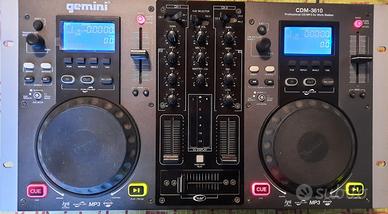 DJ機材 gemini CDM-3610 cdj Gemini CDM3610 Dual MP3/CD Player and Mixer | zZounds