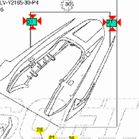 -Emblema codone Yamaha FZS Fazer 1C2216600000