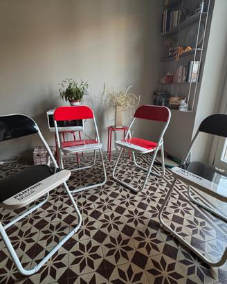 4 sedie Pantone pieghevoli