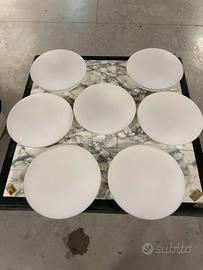 7 plafoniere in vetro