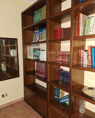Libreria in legno massello con ante