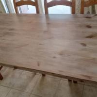 tavolo legno massiccio sbiancato marca Tolà