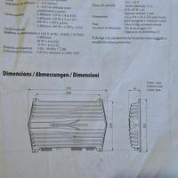 amplificatore auto  sony xplod 600 watt