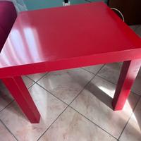 Tavolini basso rosso