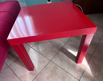 Tavolini basso rosso