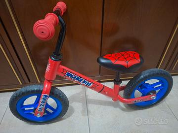 Bici senza pedali spyderman