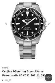 Orologio Certina DS ACTION