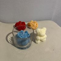 Quattro candele cera di soia varie profumazione