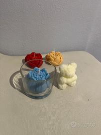 Quattro candele cera di soia varie profumazione