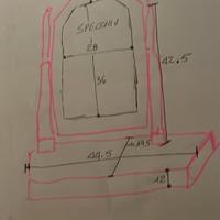 Specchio con supporto