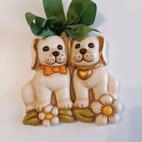 Formella coppia cani Thun 