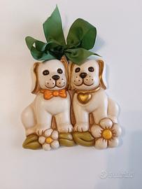 Formella coppia cani Thun 