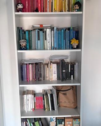Libreria 5 ripiani colore bianco
