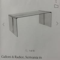 Tavolo cristallo President Gallotti e Radice