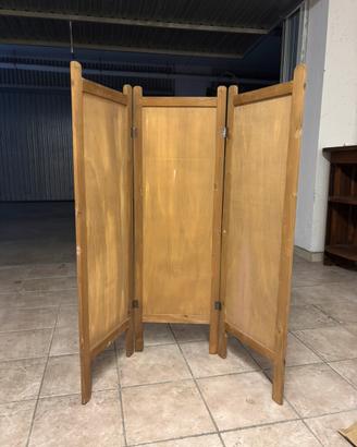 Paravento/separè in legno a 3 ante