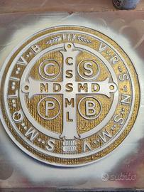 Medaglia Croce di San Benedetto 30 cm diametro