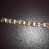 Bracciale con 5 pietre azzurre turchesi