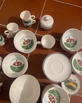 Servizio di tazze tazzine piattini