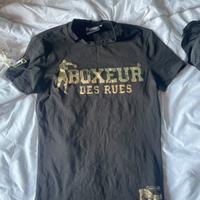 boxeur tshirt golden & black