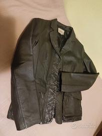 giacca donna in pelle nera marca Conbipel 