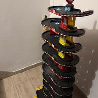 Pista con 2 macchinine giocattolo per Bambini
