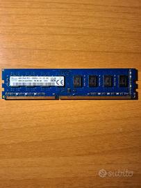 memoria RAM SK Hynix da 4GB 1600mhz ddr3