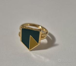 Anello / Spilla da Occhiello Geometrica