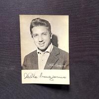 Mike Buongiorno 1957 Cartolina Autografata