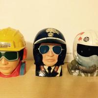 Collezione micromachines anni 80 caschi e camper