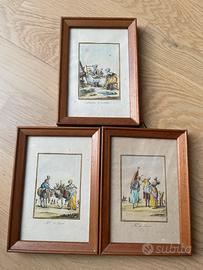 QUADRETTI CON STAMPE ANTICHE FRANCESI