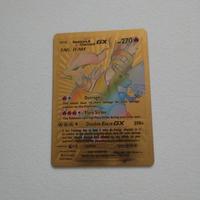 carta pokemon oro reshiram & charizard