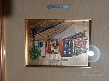 Quadro su foglia d' oro