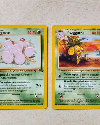 Exeggcute 52/64 e Exeggutor 35/64 Jungle Pokemon 