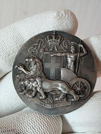 medaglia  d'argento  antica 