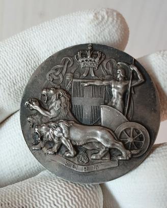 medaglia  d'argento  antica 
