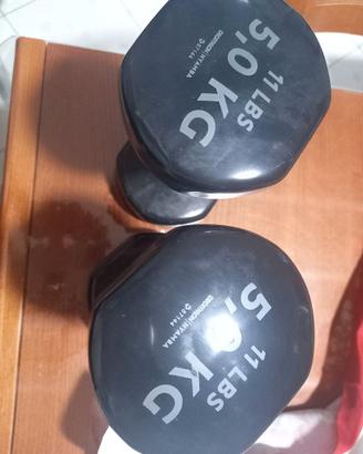 pesi da 5 kg per allenamento e fitness