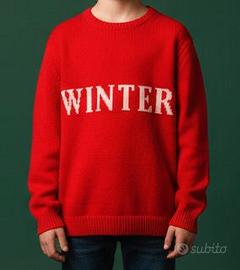 Maglione rosso natalizio