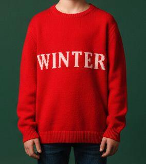 Maglione rosso natalizio