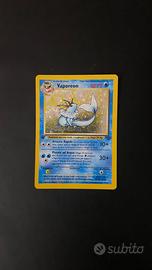 pokemon vaporeon 12/64 holo prima edizione